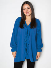 Skjorte med flæse front